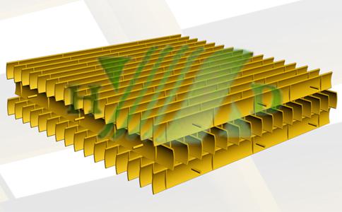 亨达Ҏ(gu)填料推出新型高效冷却塔竹格淋水填? width=